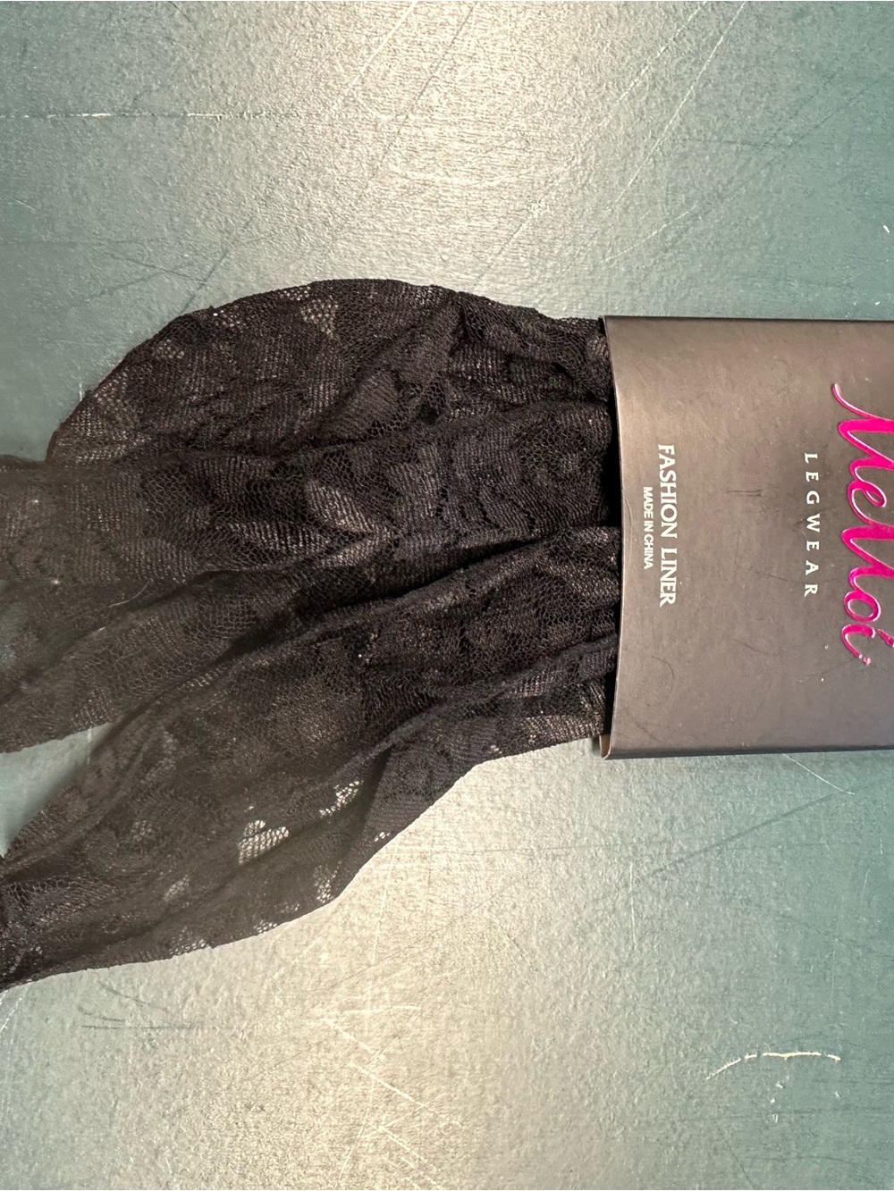 Merlot Black Lace Fashion Liner - Women's Hosiery